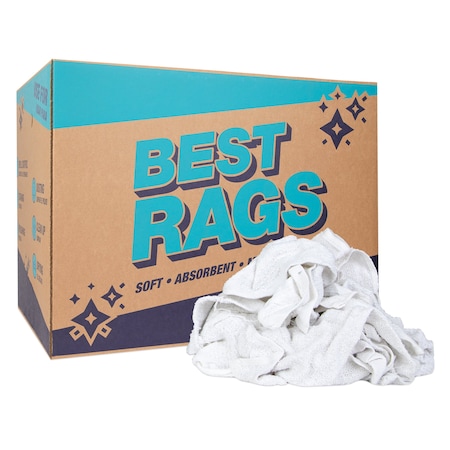 Monarch W69 Bar Mop Terry Wipers White - 50lb Box N-W69-50